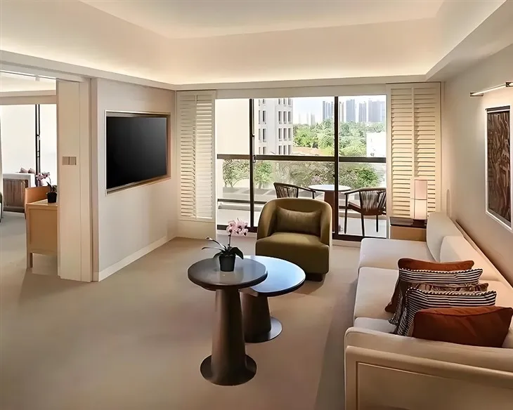 የሆቴል ክፍል ቡና ጠረጴዛ